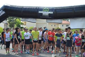 Avant le départ de la course adulte - Corrida 2014