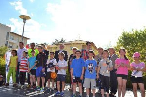 Enfants et elus remise des prix - Corrida Mounarde 2014