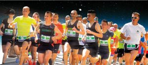 Départ de la course Corrida Mounarde
